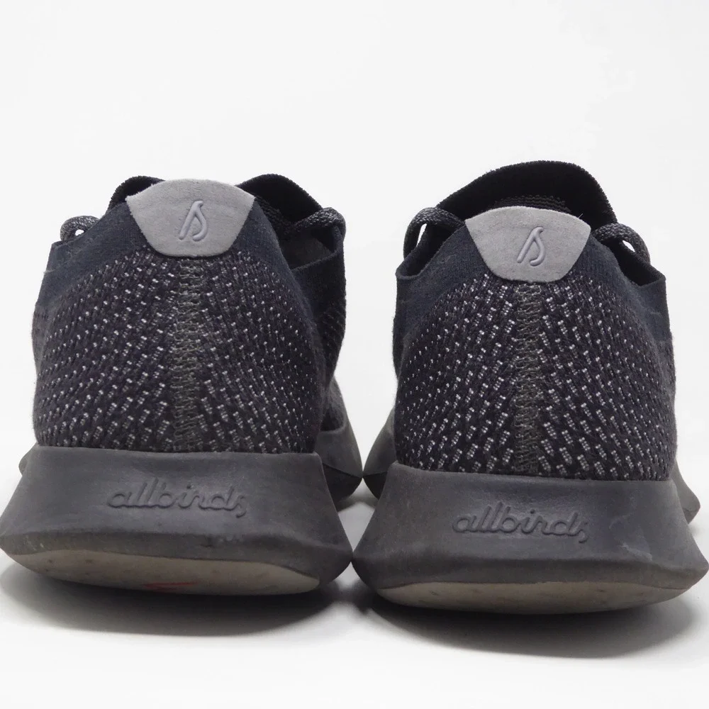Allbirds Mens Tree Dashers Sneakers Black Low Top Running Shoes Size 14